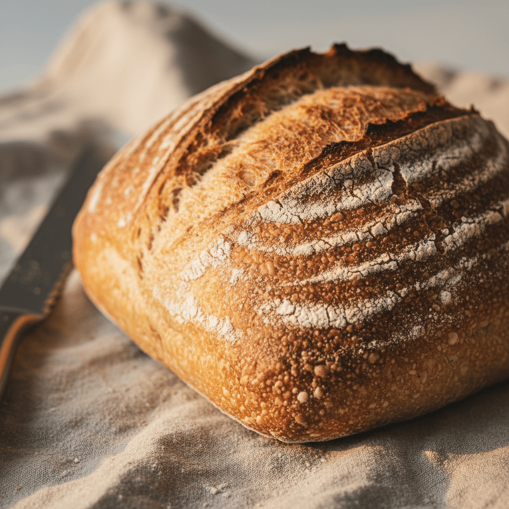 Crispy garlic bread with parsley