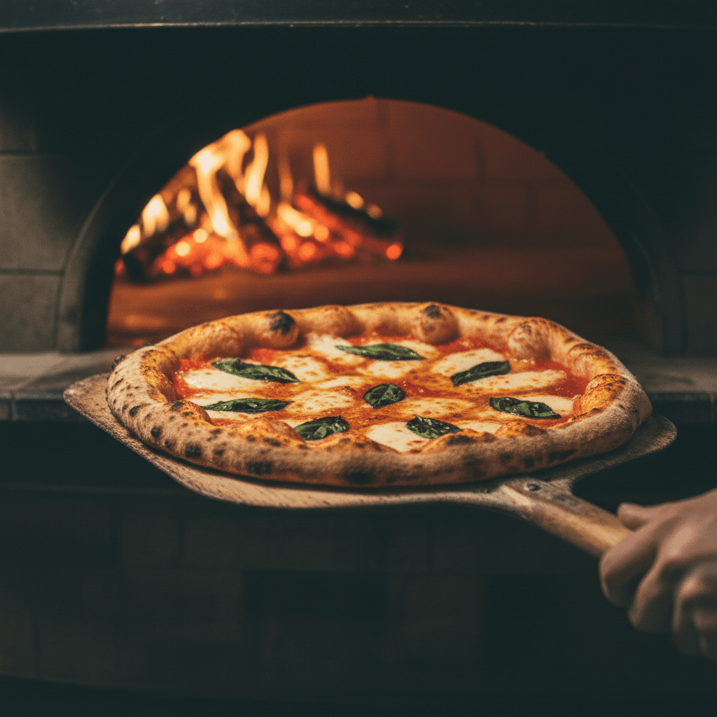 Quattro Formaggi pizza with four cheese blend