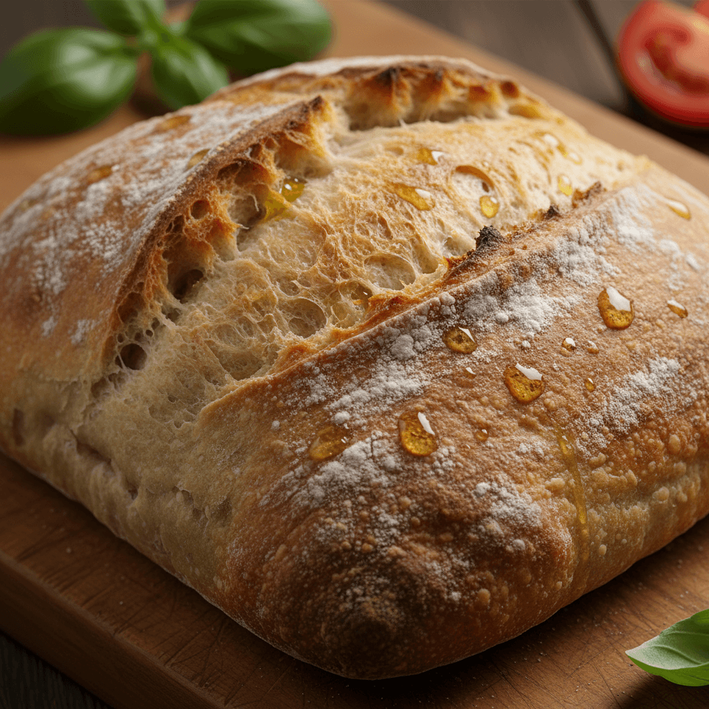 Bruschetta with tomatoes and basil